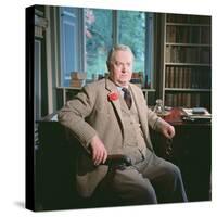 Evelyn Waugh, in His Study at Combe Florey, 1963-null-Stretched Canvas