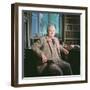 Evelyn Waugh, in His Study at Combe Florey, 1963-null-Framed Photographic Print