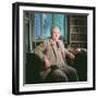 Evelyn Waugh, in His Study at Combe Florey, 1963-null-Framed Photographic Print