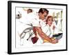 Even Doctors Are Human  - Saturday Evening Post "Leading Ladies", April 3, 1954 pg.26-Robert Meyers-Framed Giclee Print