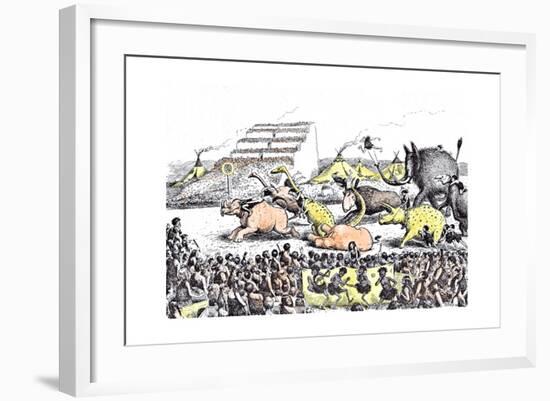 Even the Derby Had its Primeval Counterpart-Edward Tennyson Reed-Framed Giclee Print