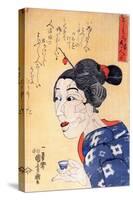 Even Thought She Looks Old She Is Young-Kuniyoshi Utagawa-Stretched Canvas