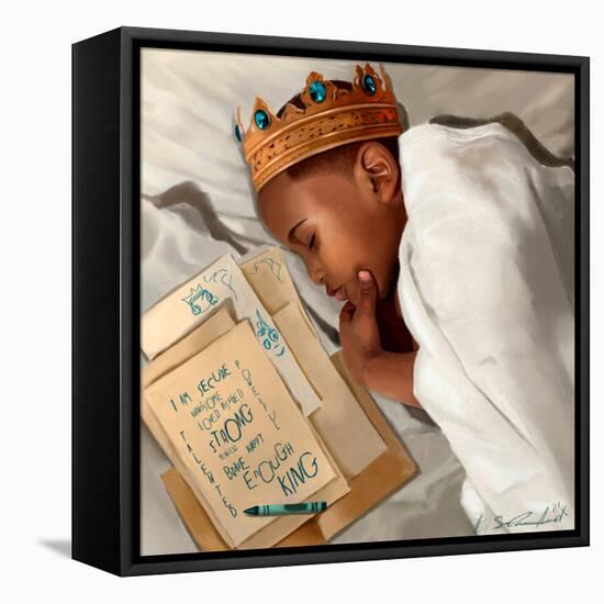 Even When I’m Sleeping - Boy-Salaam Muhammad-Framed Stretched Canvas