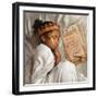 Even When I’m Sleeping - Girl-Salaam Muhammad-Framed Art Print