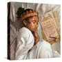 Even When I’m Sleeping - Girl-Salaam Muhammad-Stretched Canvas