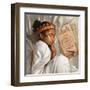 Even When I’m Sleeping - Girl-Salaam Muhammad-Framed Art Print