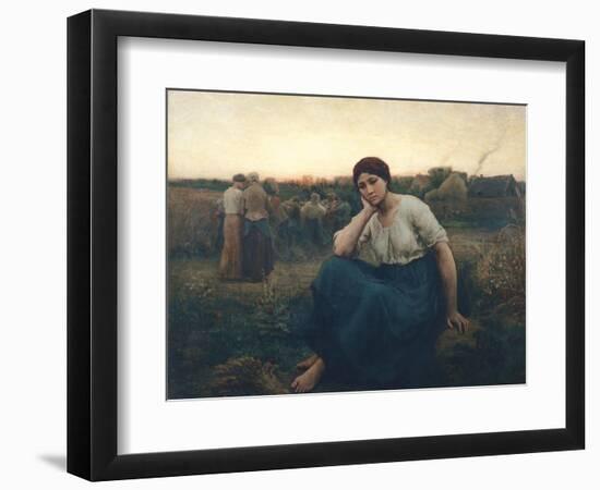 Evening, 1860-Jules Breton-Framed Giclee Print