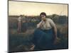 Evening, 1860-Jules Breton-Mounted Giclee Print