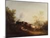 Evening; a Landscape with Cattle Returning Home-Thomas Gainsborough-Mounted Giclee Print