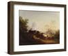 Evening; a Landscape with Cattle Returning Home-Thomas Gainsborough-Framed Giclee Print