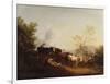 Evening; a Landscape with Cattle Returning Home-Thomas Gainsborough-Framed Giclee Print