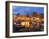 Evening across Spinola Bay with Restaurants, St. Julian`S, Malta, Mediterranean, Europe-Stuart Black-Framed Photographic Print