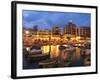 Evening across Spinola Bay with Restaurants, St. Julian`S, Malta, Mediterranean, Europe-Stuart Black-Framed Photographic Print