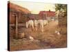 Evening after a Hot Day, 1896 (Oil on Canvas)-Joseph Harold Swanwick-Stretched Canvas