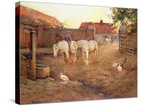 Evening after a Hot Day, 1896 (Oil on Canvas)-Joseph Harold Swanwick-Stretched Canvas