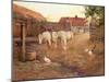 Evening after a Hot Day, 1896 (Oil on Canvas)-Joseph Harold Swanwick-Mounted Giclee Print