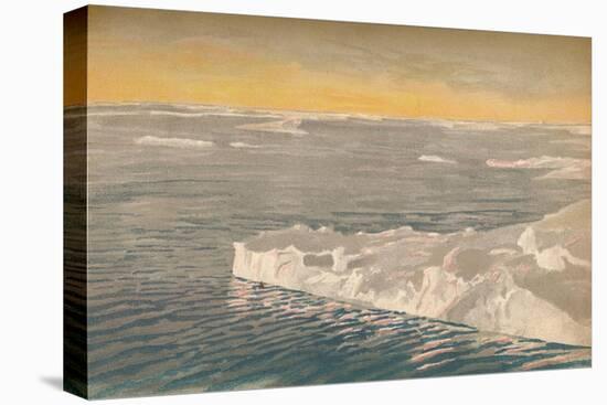 'Evening Among the Drift-Ice, 22nd September 1893, (1897)-Fridtjof Nansen-Stretched Canvas