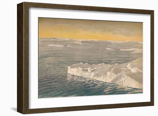 'Evening Among the Drift-Ice, 22nd September 1893, (1897)-Fridtjof Nansen-Framed Giclee Print