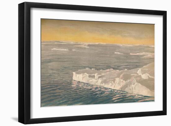 'Evening Among the Drift-Ice, 22nd September 1893, (1897)-Fridtjof Nansen-Framed Giclee Print