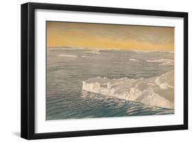 'Evening Among the Drift-Ice, 22nd September 1893, (1897)-Fridtjof Nansen-Framed Giclee Print