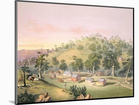 Evening at Angaston, South Australia, 1846-George French Angas-Mounted Giclee Print