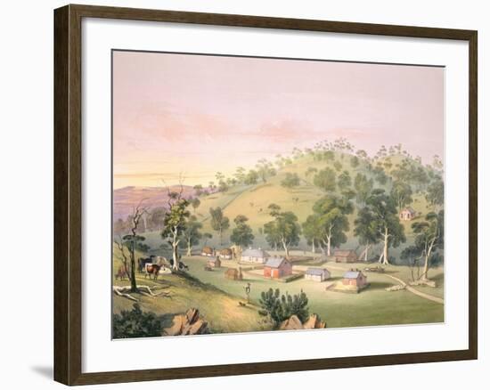 Evening at Angaston, South Australia, 1846-George French Angas-Framed Giclee Print