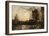 Evening at Bas Meudon, 1874-Charles Francois Daubigny-Framed Giclee Print