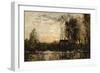 Evening at Bas Meudon, 1874-Charles Francois Daubigny-Framed Giclee Print