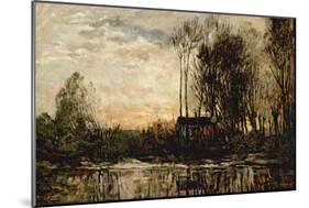 Evening at Bas Meudon, 1874-Charles Francois Daubigny-Mounted Giclee Print