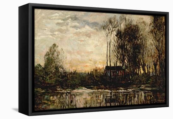 Evening at Bas Meudon, 1874-Charles Francois Daubigny-Framed Stretched Canvas