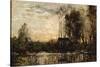 Evening at Bas Meudon, 1874-Charles Francois Daubigny-Stretched Canvas