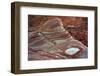 Evening at Fire Wave Rock Formation in Valley of Fire Sp, Nevada, USA-Michel Hersen-Framed Photographic Print