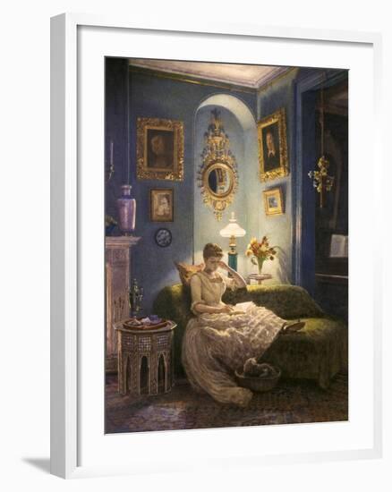 Evening at Home-Edward John Poynter-Framed Giclee Print