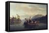 Evening at Kroderen, 1851-Fritz Thaulow-Framed Stretched Canvas