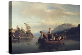 Evening at Kroderen, 1851-Fritz Thaulow-Stretched Canvas