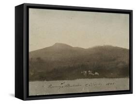 Evening at Llanberis, North Wales-Cornelius Varley-Framed Stretched Canvas