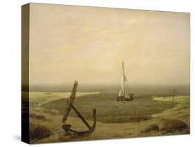 Evening at Low Tide-Caspar David Friedrich-Stretched Canvas