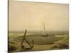 Evening at Low Tide-Caspar David Friedrich-Stretched Canvas