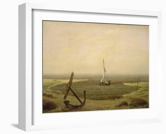 Evening at Low Tide-Caspar David Friedrich-Framed Giclee Print