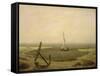 Evening at Low Tide-Caspar David Friedrich-Framed Stretched Canvas