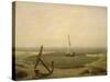 Evening at Low Tide-Caspar David Friedrich-Stretched Canvas