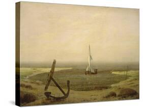 Evening at Low Tide-Caspar David Friedrich-Stretched Canvas