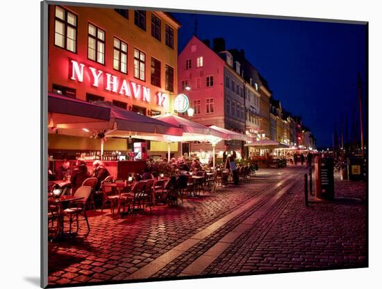 Evening at Nyhavn, Copenhagen, Denmark, Scandinavia, Europe-Jim Nix-Mounted Photographic Print