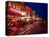 Evening at Nyhavn, Copenhagen, Denmark, Scandinavia, Europe-Jim Nix-Stretched Canvas