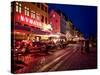 Evening at Nyhavn, Copenhagen, Denmark, Scandinavia, Europe-Jim Nix-Stretched Canvas