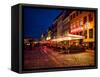 Evening at Nyhavn, Copenhagen, Denmark, Scandinavia, Europe-Jim Nix-Framed Stretched Canvas