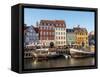 Evening at Nyhavn Harbour, Copenhagen, Denmark, Scandinavia, Europe-Jean Brooks-Framed Stretched Canvas