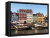 Evening at Nyhavn Harbour, Copenhagen, Denmark, Scandinavia, Europe-Jean Brooks-Framed Stretched Canvas