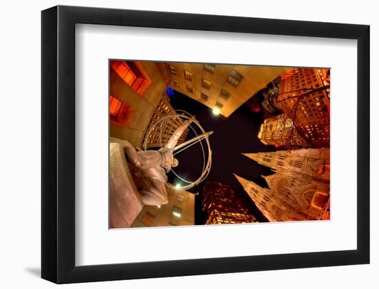 Evening at Rockefeller Center-null-Framed Art Print