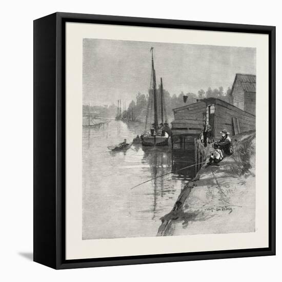 Evening at Southampton, Canada, Nineteenth Century-null-Framed Stretched Canvas